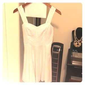 White embroidered summer dress